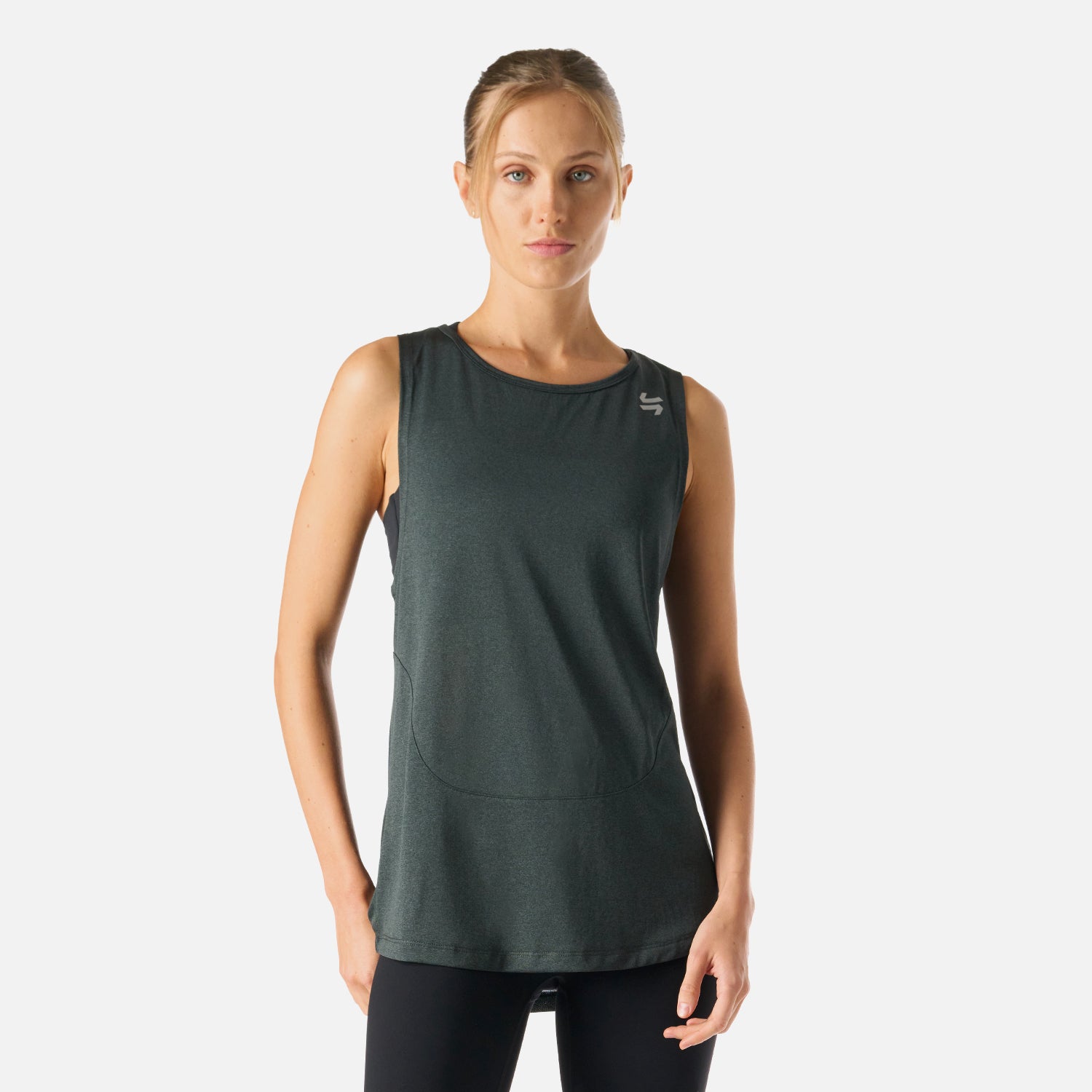 Polera Tempo Tank Top Melange Vulcano