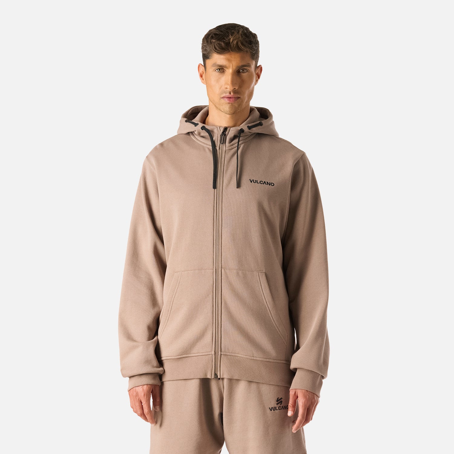 Polerón Cool Down Full Zip Sweatshirt Hoody Vulcano - Imagen 2