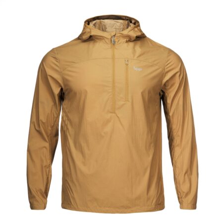 Chaqueta Spry WindBreaker 14 Zip Hoody Jacket Pardo